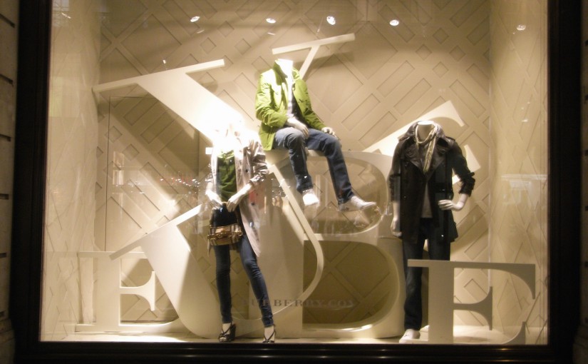 Burberry Schaufenster